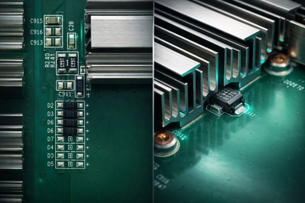 detalle de hashboard ASIC con componentes electrónicos para diagnóstico y reparación en minería de Bitcoin