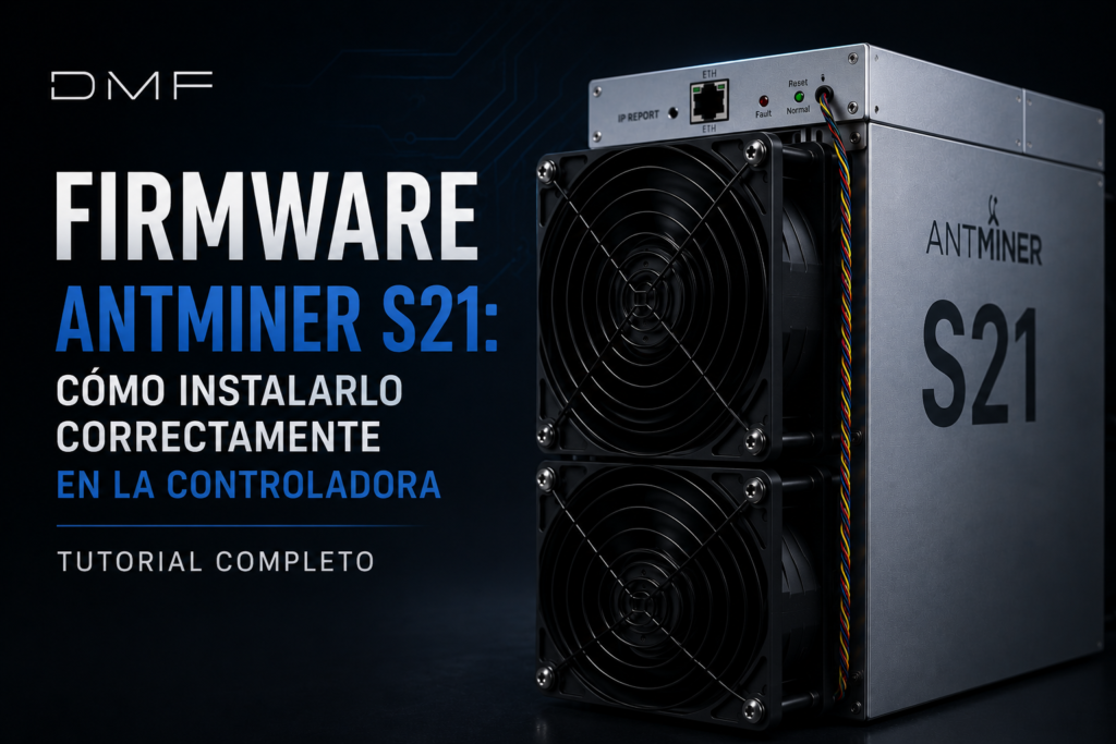 Cómo instalar firmware custom en controladora Antminer S21 paso a paso
