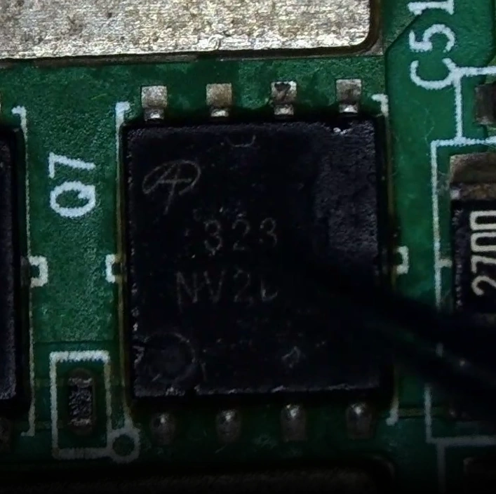 MOSFET instalado en hashboard Antminer S19