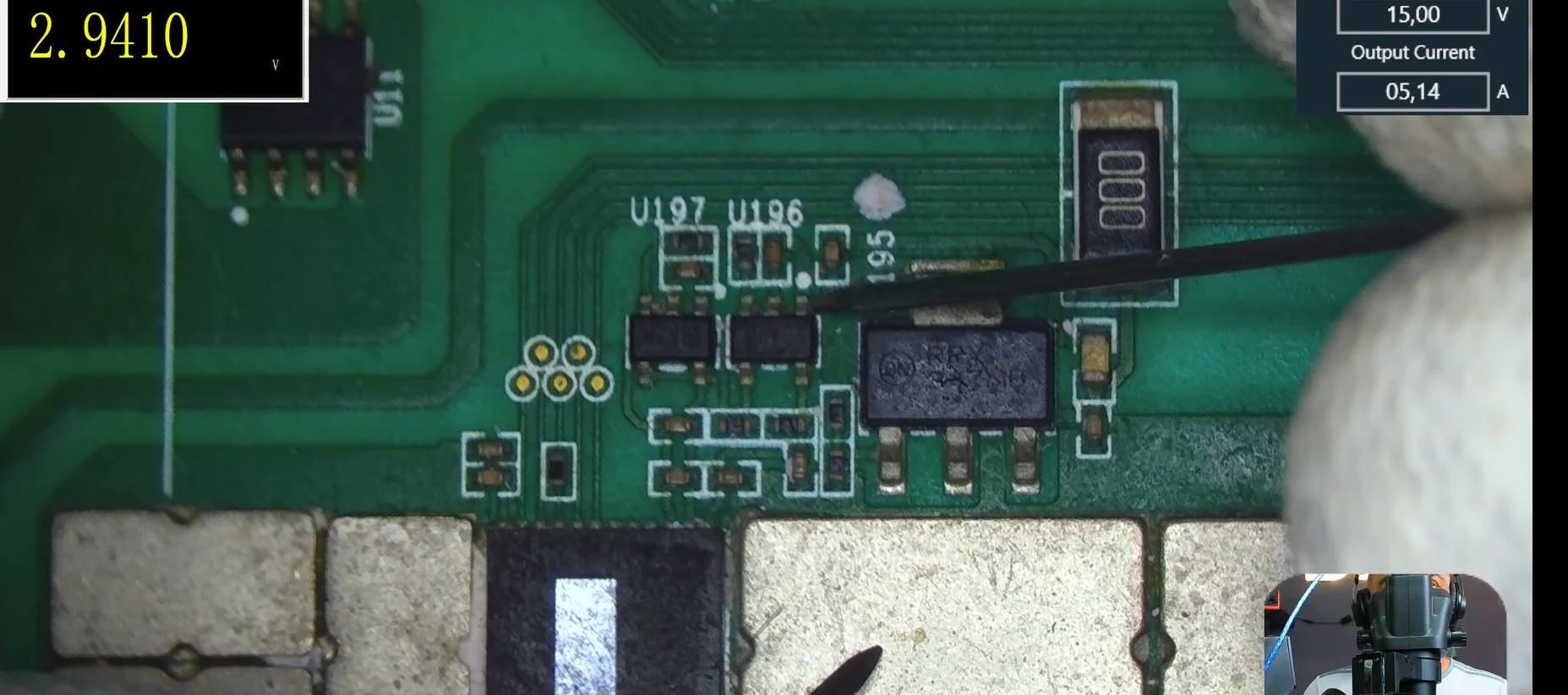 Entrada de 2,9 V en pin 1 de los LDO de hashboard Antminer S19