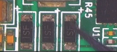 Diodos de la fuente Booster en hashboard Antminer S19