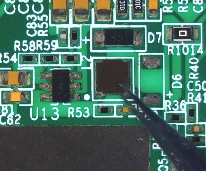 Bobina inductora de la fuente elevadora de 21 V en hashboard Antminer S19