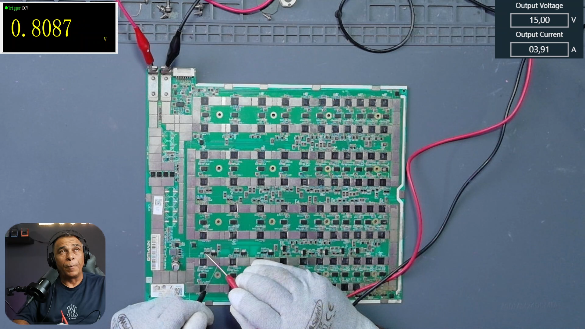 Medición de regulador LDO de 0.8 V en hashboard Antminer S19