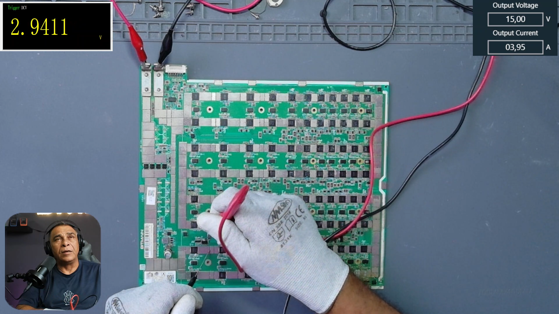 Medición de regulador de 2.9 V en últimos dominios hashboard Antminer S19
