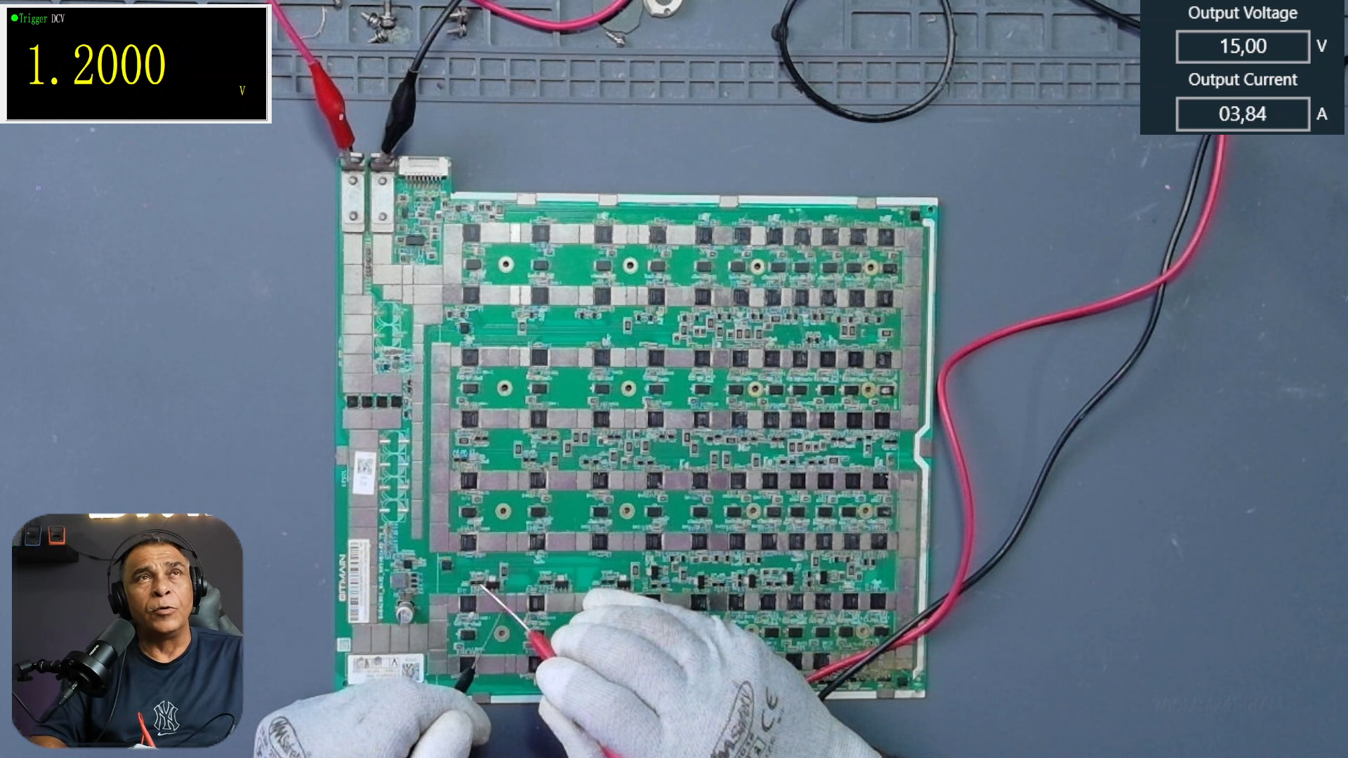 Medición de regulador LDO de 1.2 V en hashboard Antminer S19