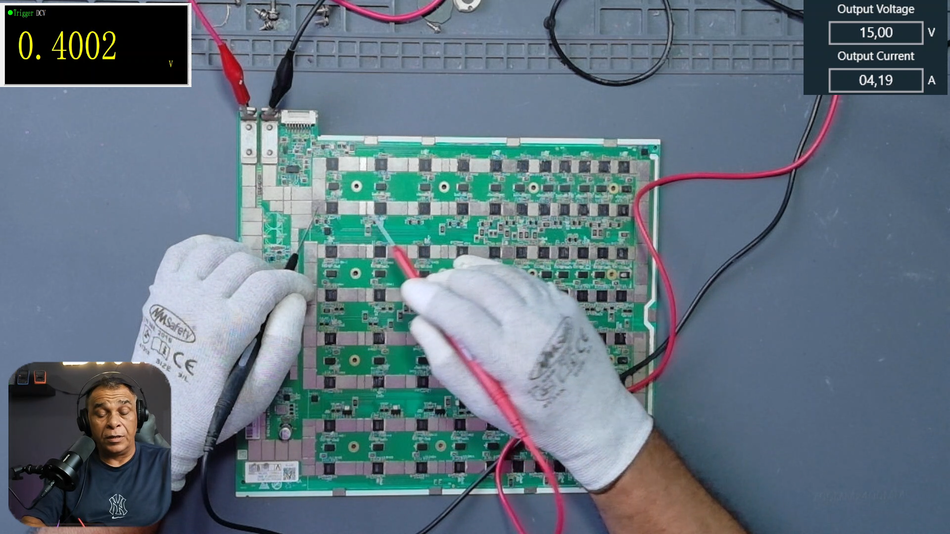 Medición de voltaje CORE de 0.40 V en dominio Antminer S19