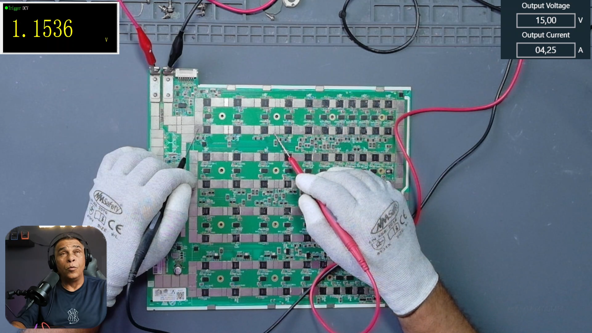 Medición complementaria de 1.15 V en hashboard Antminer S19