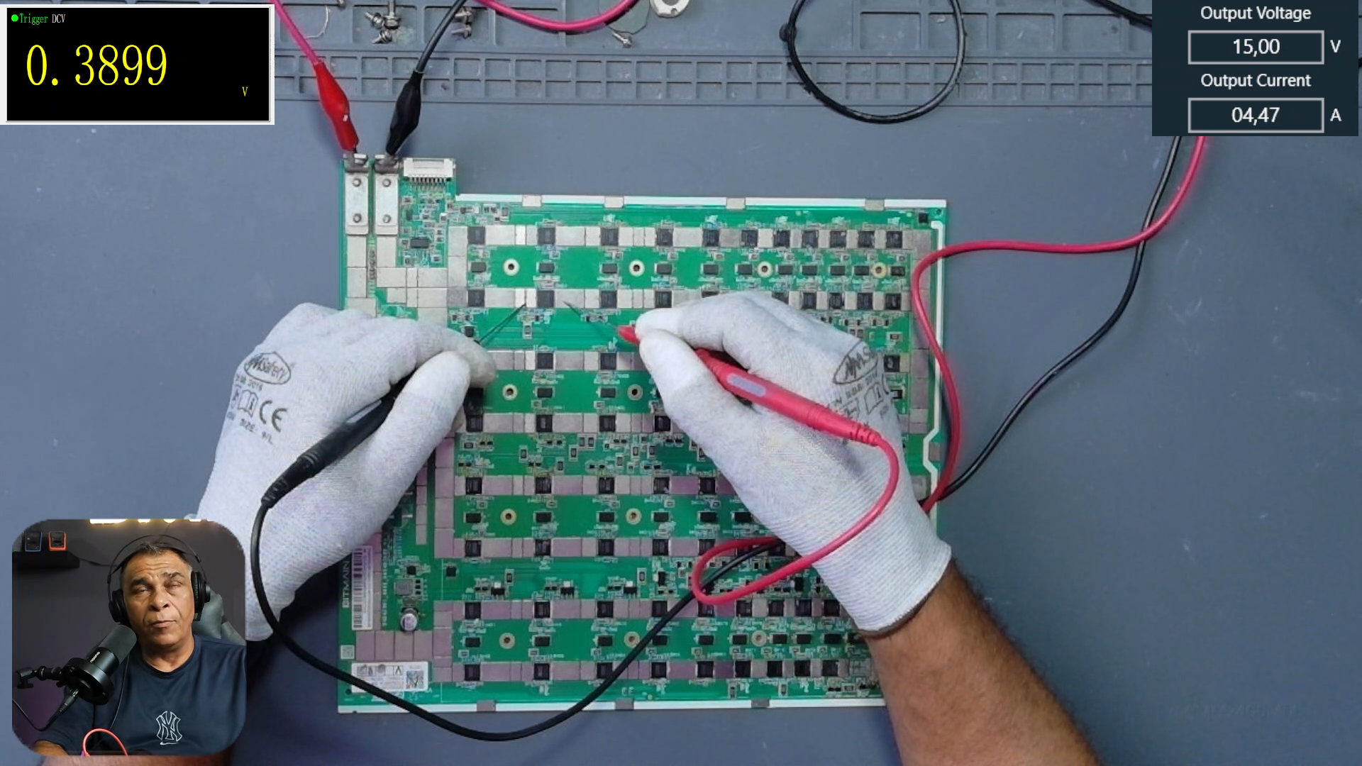 Segunda medición de voltaje CORE de 0.39 V en hashboard Antminer S19
