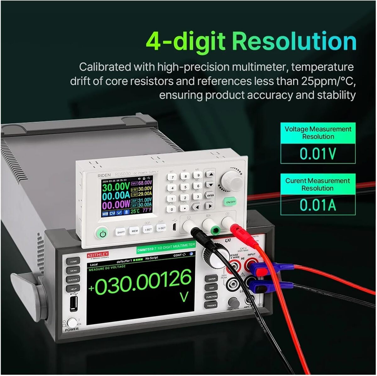 Fuente de alimentación DC RD6030W ajustable 60V 30A